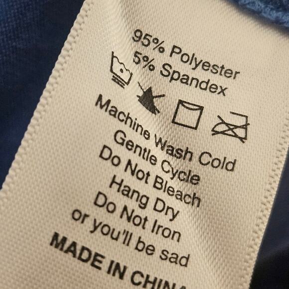 Blue Long Sleeve Henley Top Size Large New with Tag - Picture 4 of 4